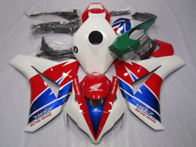 Red White Blue 08-11 Honda CBR1000RR Motorcycle Fairing Red White Blue 08-11 Honda CBR1000RR Motorcycle Fairing