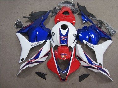 Red White Blue HRC 09-12 Honda CBR600RR Motorcycle Fairings