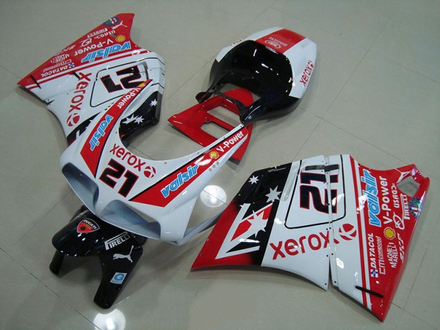 Red White Xerox 21 93-05 Ducati 748 916 996 996S Motorcycle Bodywork