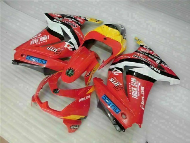 Red Yellow 08-12 Kawasaki EX250 Motorcycle Fairings Red Yellow 08-12 Kawasaki EX250 Motorcycle Fairings