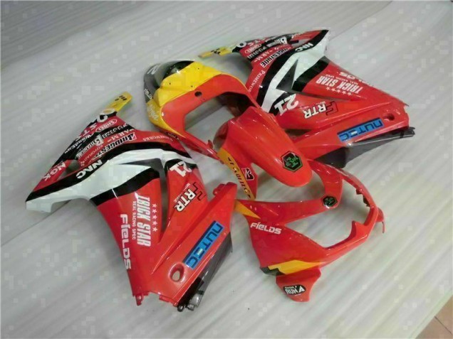 Red Yellow 08-12 Kawasaki EX250 Motorcycle Fairings Red Yellow 08-12 Kawasaki EX250 Motorcycle Fairings
