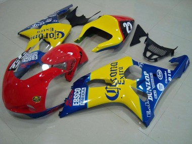 Red Yellow Blue Corona Race 00-02 Suzuki GSXR 1000 Motorcycle Fairings