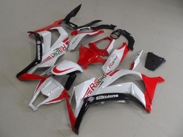 Red and White Rapid 11-15 Kawasaki ZX10R Motorcycle Fairings Red and White Rapid 11-15 Kawasaki ZX10R Motorcycle Fairings