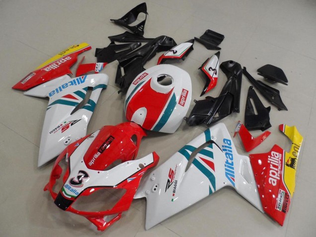 Red and Wihte 06-11 Aprilia RS125 Motorcycle Fairings Red and Wihte 06-11 Aprilia RS125 Motorcycle Fairings