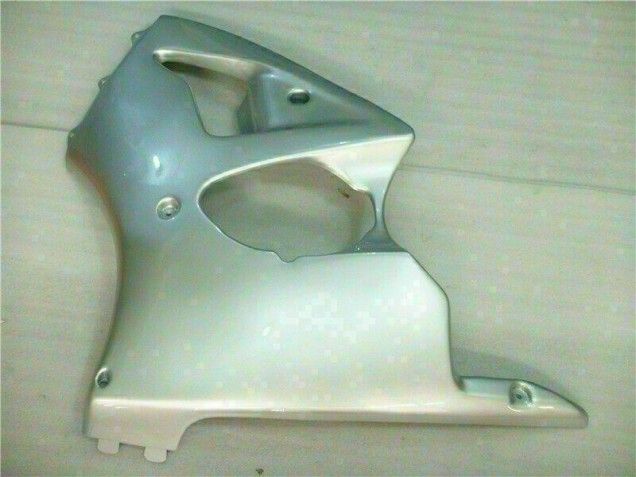 Silver 00-02 Kawasaki ZX6R Motorcycle Fairings Silver 00-02 Kawasaki ZX6R Motorcycle Fairings
