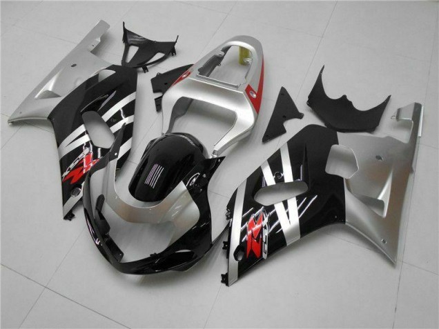 Silver 01-03 Suzuki GSXR 600/750 Motorcycle Fairings