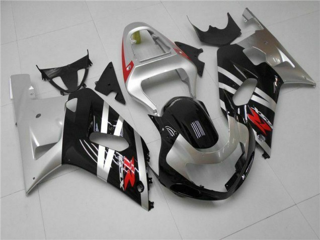 Silver 01-03 Suzuki GSXR 600/750 Motorcycle Fairings