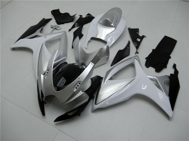 Silver 06-07 Suzuki GSXR 600/750 Motorcycle Fairing Silver 06-07 Suzuki GSXR 600/750 Motorcycle Fairing