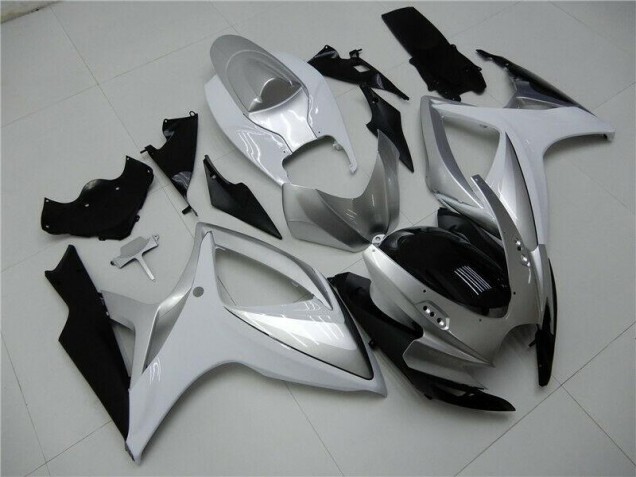 Silver 06-07 Suzuki GSXR 600/750 Motorcycle Fairing Silver 06-07 Suzuki GSXR 600/750 Motorcycle Fairing