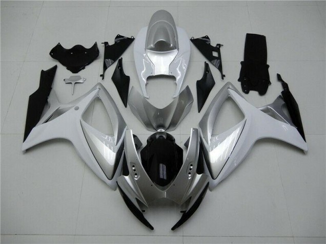 Silver 06-07 Suzuki GSXR 600/750 Motorcycle Fairing Silver 06-07 Suzuki GSXR 600/750 Motorcycle Fairing