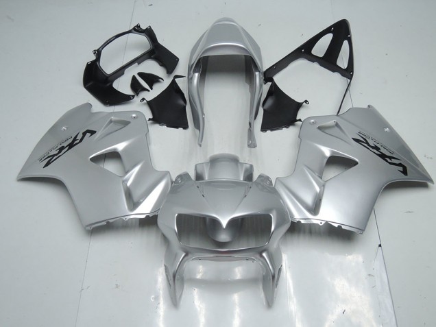 Silver 98-01 Honda VFR800 Motorcycle Fairings Silver 98-01 Honda VFR800 Motorcycle Fairings