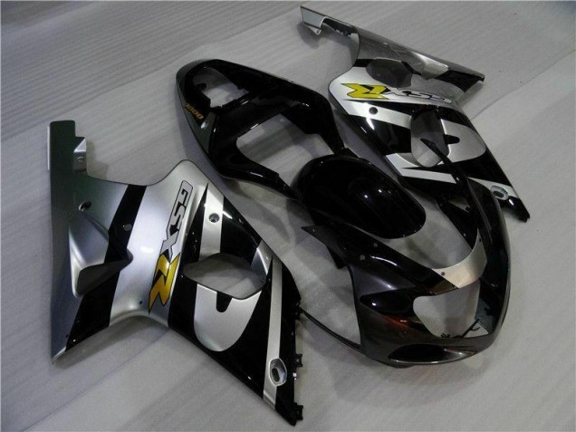 Silver Black 00-02 Suzuki GSXR 1000 Motorcycle Fairings