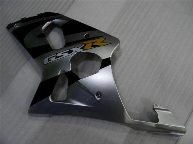 Silver Black 00-02 Suzuki GSXR 1000 Motorcycle Fairings