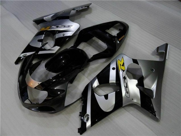 Silver Black 00-02 Suzuki GSXR 1000 Motorcycle Fairings