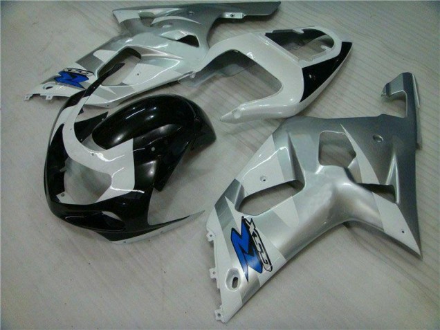 Silver Black 01-03 Suzuki GSXR 600/750 Motorcycle Fairing Silver Black 01-03 Suzuki GSXR 600/750 Motorcycle Fairing