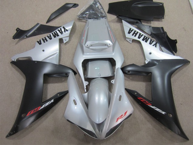 Silver Black 02-03 Yamaha YZF R1 Motorcycle Bodywork