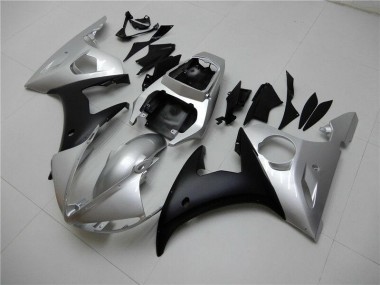 Silver Black 03-05 Yamaha YZF R6 Motorcycle Fairings