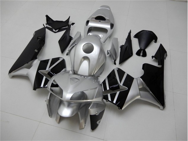 Silver Black 05-06 Honda CBR600RR Motorcycle Fairings Silver Black 05-06 Honda CBR600RR Motorcycle Fairings