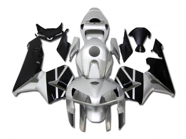 Silver Black 05-06 Honda CBR600RR Motorcycle Fairings Silver Black 05-06 Honda CBR600RR Motorcycle Fairings