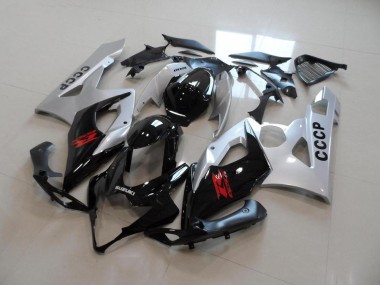 Silver Black 05-06 Suzuki GSXR 1000 Motorcycle Fairings