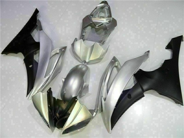 Silver Black 08-16 Yamaha YZF R6 Motorcycle Fairings Silver Black 08-16 Yamaha YZF R6 Motorcycle Fairings