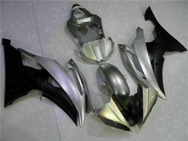 Silver Black 08-16 Yamaha YZF R6 Motorcycle Fairings Silver Black 08-16 Yamaha YZF R6 Motorcycle Fairings