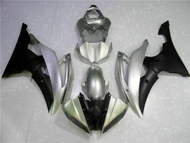 Silver Black 08-16 Yamaha YZF R6 Motorcycle Fairings Silver Black 08-16 Yamaha YZF R6 Motorcycle Fairings