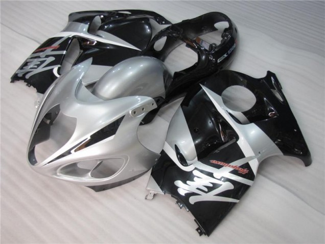 Silver Black 96-07 Suzuki GSXR 1300 Hayabusa Motorcycle Fairings