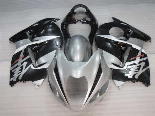 Silver Black 96-07 Suzuki GSXR 1300 Hayabusa Motorcycle Fairings