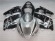 Silver Black 96-07 Suzuki GSXR 1300 Hayabusa Motorcycle Fairings