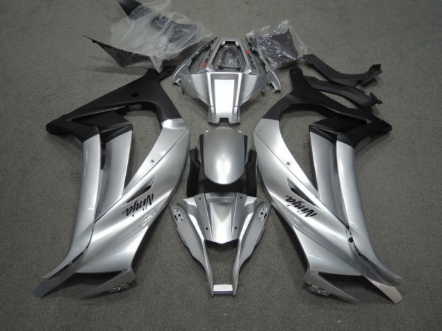Silver Black Ninja 11-15 Kawasaki ZX10R Motorcycle Fairings Silver Black Ninja 11-15 Kawasaki ZX10R Motorcycle Fairings
