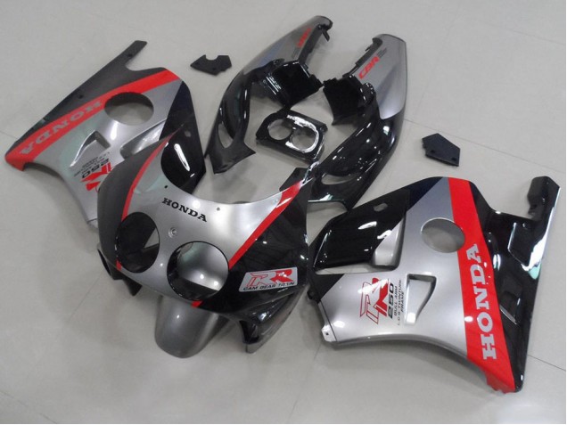 Silver Black Red 91-98 Honda CBR250RR MC22 Motorcycle Fairings Silver Black Red 91-98 Honda CBR250RR MC22 Motorcycle Fairings