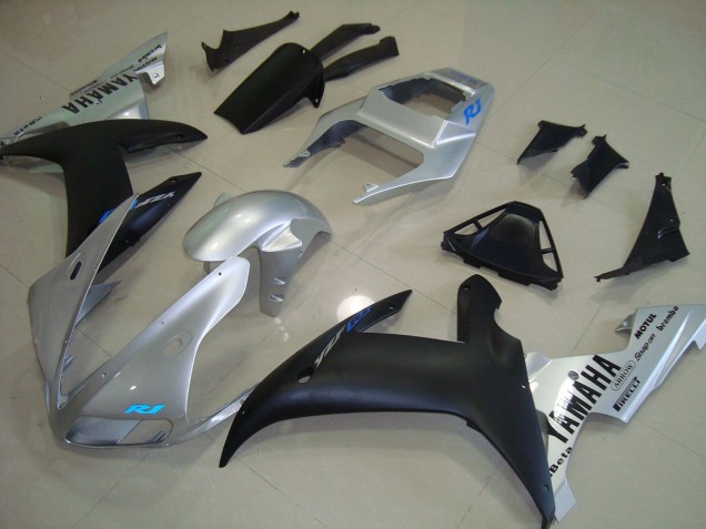 Silver Blue 02-03 Yamaha YZF R1 Motorcycle Fairings Silver Blue 02-03 Yamaha YZF R1 Motorcycle Fairings