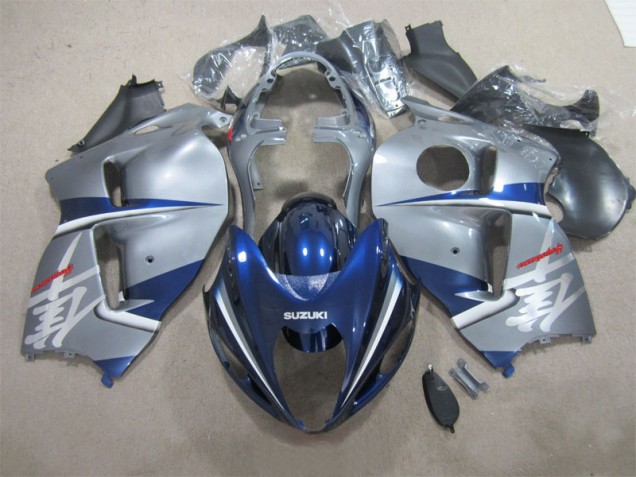 Silver Blue 96-07 Suzuki GSXR 1300 Hayabusa Motorcycle Fairings