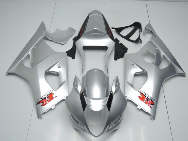 Silver OEM Style 03-04 Suzuki GSXR 1000 Motorcycle Fairings