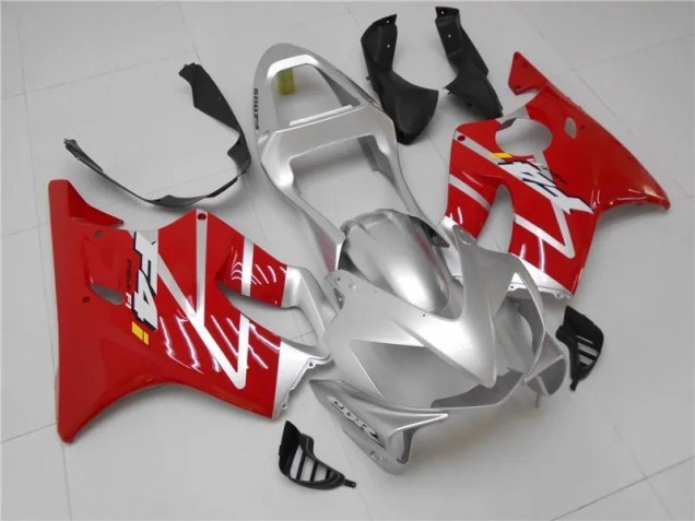 Silver Red 01-03 Honda CBR600 F4i Motorcycle Fairings Silver Red 01-03 Honda CBR600 F4i Motorcycle Fairings