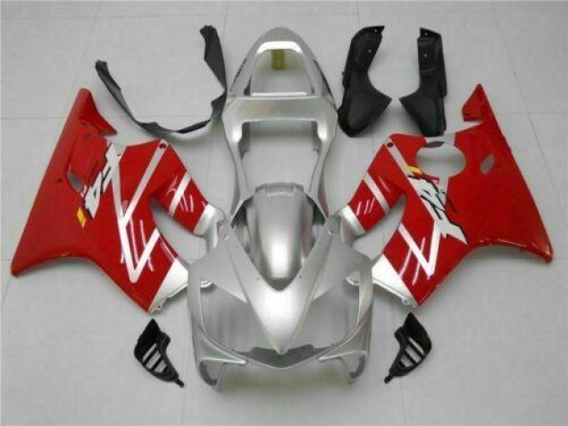 Silver Red 01-03 Honda CBR600 F4i Motorcycle Fairings Silver Red 01-03 Honda CBR600 F4i Motorcycle Fairings