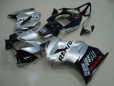 Silver Repsol 02-13 Honda VFR800 Motorcycle Fairings