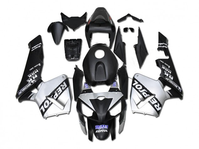 Silver Repsol Black 05-06 Honda CBR600RR Motorcycle Fairings Silver Repsol Black 05-06 Honda CBR600RR Motorcycle Fairings