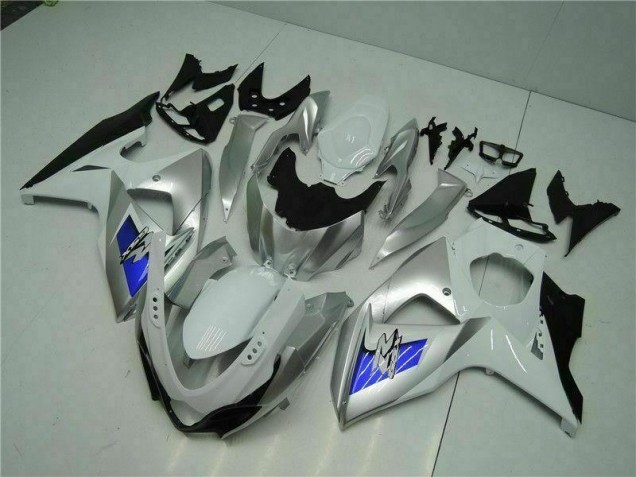 Silver White 09-16 Suzuki GSXR 1000 Motorcycle Fairings Silver White 09-16 Suzuki GSXR 1000 Motorcycle Fairings