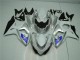 Silver White 09-16 Suzuki GSXR 1000 Motorcycle Fairings Silver White 09-16 Suzuki GSXR 1000 Motorcycle Fairings