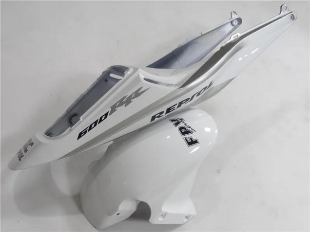Silver White Black Repsol 03-04 Honda CBR600RR Motorcycle Fairings Silver White Black Repsol 03-04 Honda CBR600RR Motorcycle Fairings