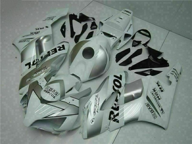 Silver White Repsol 04-05 Honda CBR1000RR Motorcycle Fairing Silver White Repsol 04-05 Honda CBR1000RR Motorcycle Fairing
