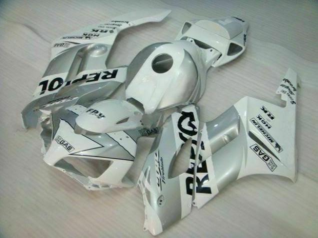 Silver White Repsol 04-05 Honda CBR1000RR Motorcycle Fairings Silver White Repsol 04-05 Honda CBR1000RR Motorcycle Fairings