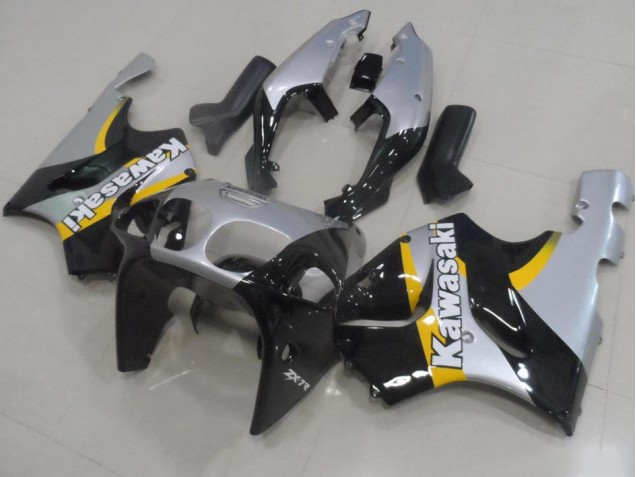 Silver and Black 96-03 Kawasaki ZX7R Motorcycle Fairings Silver and Black 96-03 Kawasaki ZX7R Motorcycle Fairings