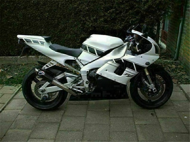 White 00-01 Yamaha YZF R1 Motorcycle Fairing White 00-01 Yamaha YZF R1 Motorcycle Fairing