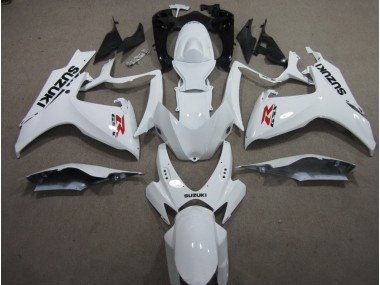 White 06-07 Suzuki GSXR 600 Motorcycle Fairings