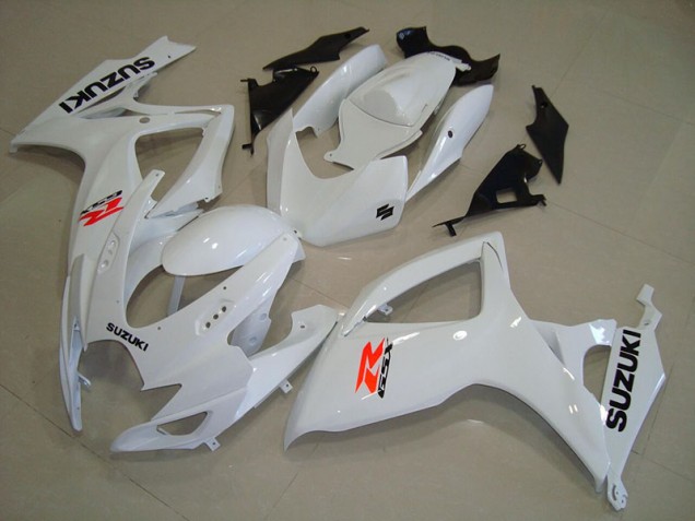 White 06-07 Suzuki GSXR 750 Motorcycle Fairings White 06-07 Suzuki GSXR 750 Motorcycle Fairings