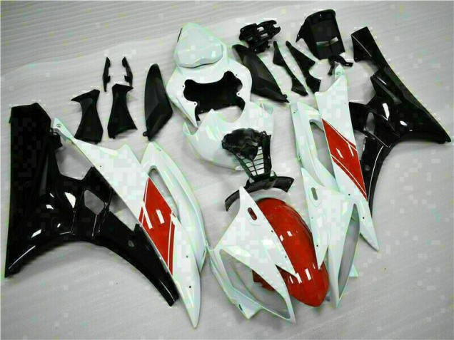 White 06-07 Yamaha YZF R6 Motorcycle Fairings