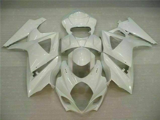 White 07-08 Suzuki GSXR 1000 Motorcycle Fairings